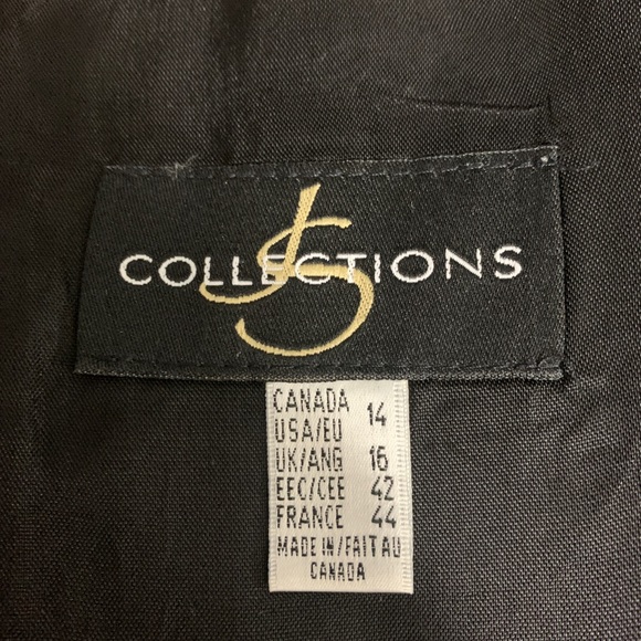 JS Collections Elegant Black Dress Size 14 - Picture 8 of 9